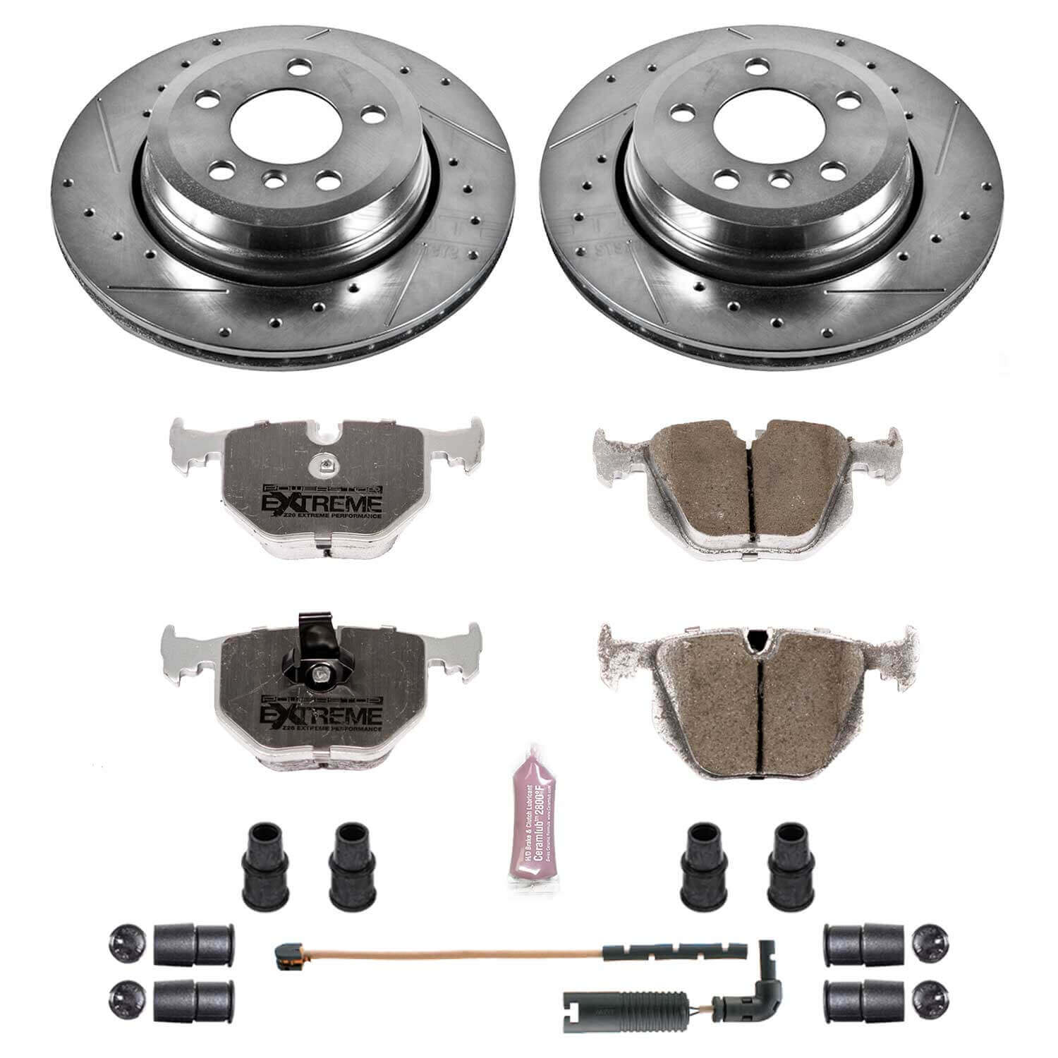 Power Stop K5738-26 Z26 Extreme Street Warrior 1-Click Brake Kit (Rear) for 2004-2010 BMW X3 product image