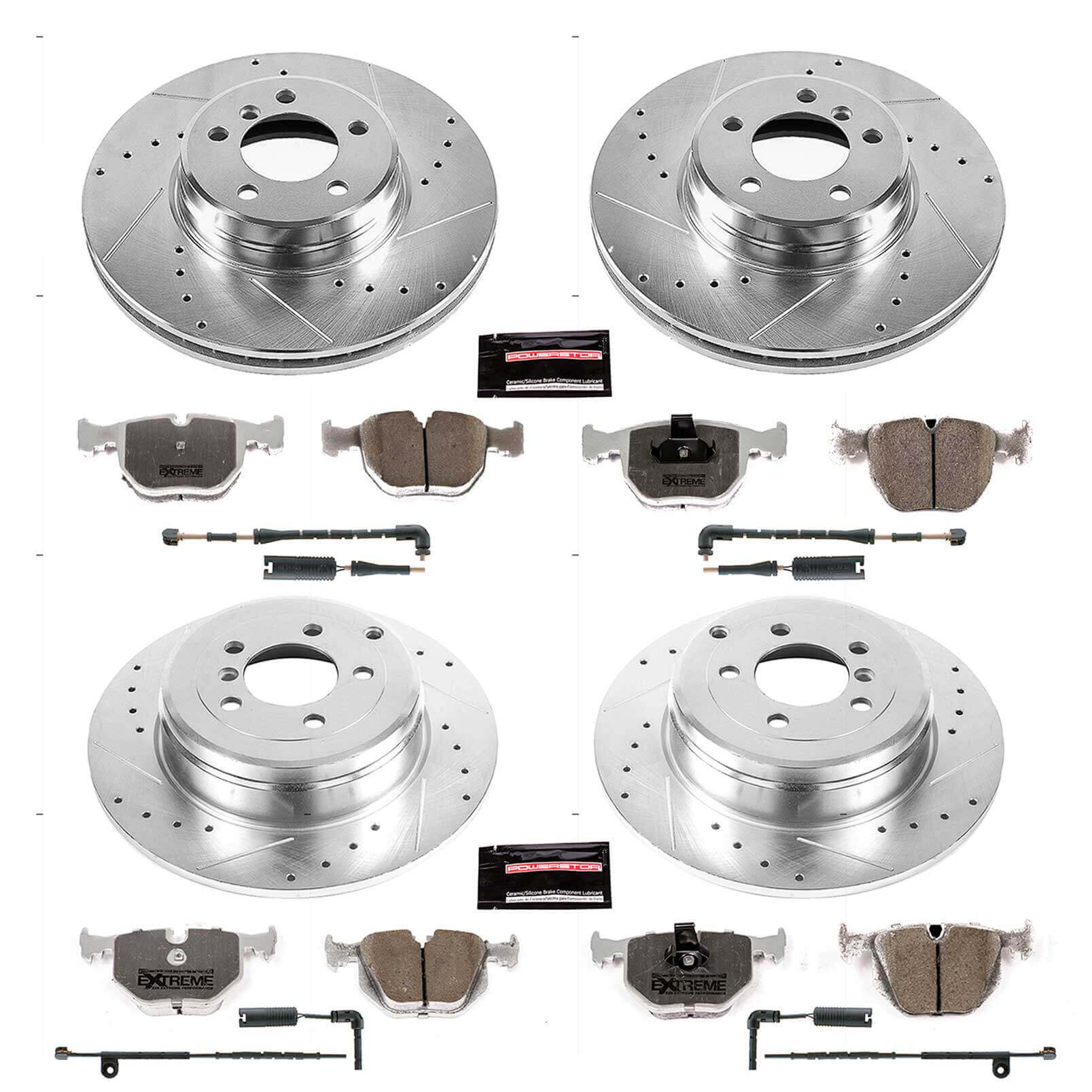 Power Stop K5741-26 Z26 Street Warrior 1-Click Front And Rear Brake Kit for 2003-2005 Land Rover Range Rover product image