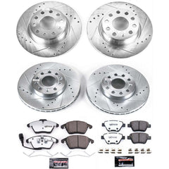 Power Stop K5747-26 - Z26 Street Warrior 1-Click Front And Rear Brake Kit vehicle fitment brake part