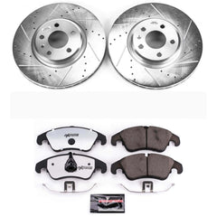 Power Stop K5752-26 Z26 Street Warrior 1-Click Front Brake Kit for 2008-2011 Audi A4 product image