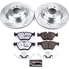 Power Stop K5767-26 Z26 Street Warrior 1-Click Front Brake Kit for 2006 BMW 330XI product image