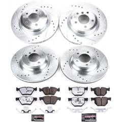Power Stop K5768-26 - Z26 Street Warrior 1-Click Front And Rear Brake Kit vehicle fitment brake part