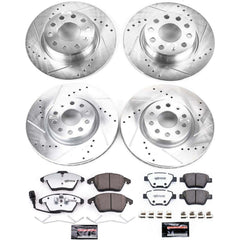 Power Stop K5801-26 - Z26 Street Warrior 1-Click Front And Rear Brake Kit vehicle fitment brake part