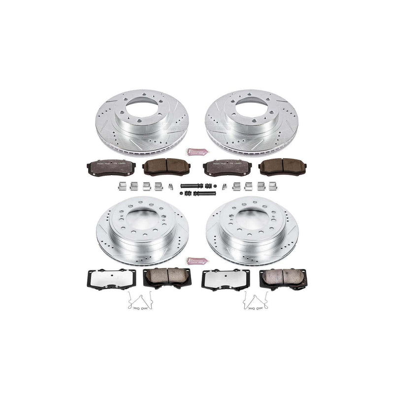 Power Stop K5805-36 Z36 Severe-Duty Truck And Tow 1-Click Brake Kit (Front And Rear) for 2010-2014 Toyota Fj Cruiser product image