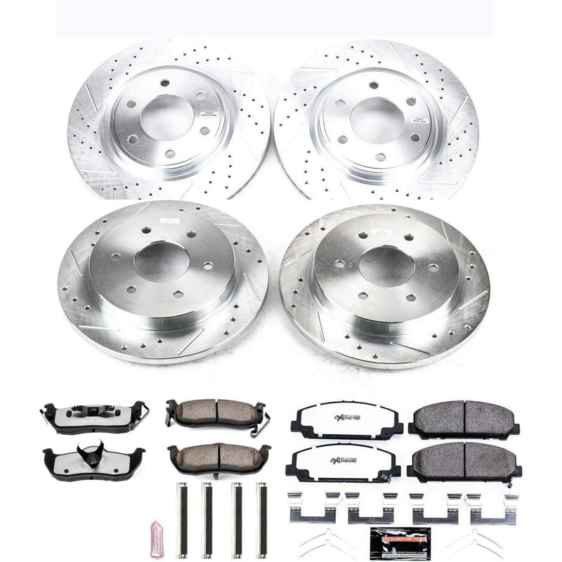 Power Stop K5822-36 Z36 Severe-Duty Truck And Tow 1-Click Front And Rear Brake Kit for 2011-2015 Nissan Armada product image