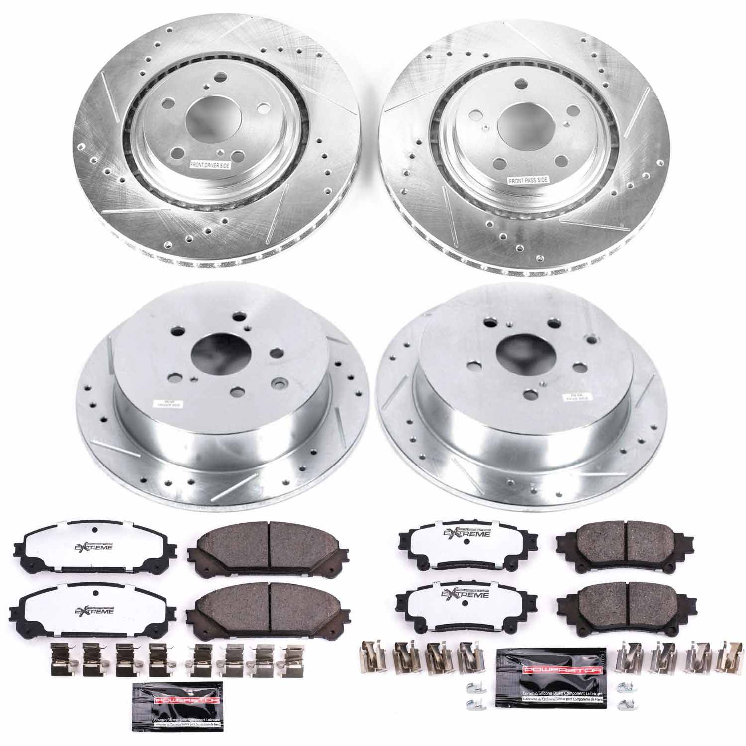Power Stop K5828-36 Z36 Severe-Duty Truck And Tow 1-Click Front And Rear Brake Kit for 2010-2020 Lexus RX350 product image