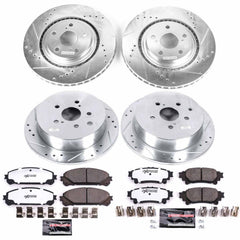 Power Stop K5828-36 Z36 Severe-Duty Truck And Tow 1-Click Front And Rear Brake Kit for 2010-2020 Lexus RX350 product image