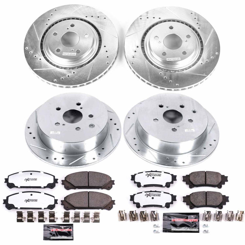Power Stop K5828-36 Z36 Severe-Duty Truck And Tow 1-Click Front And Rear Brake Kit for 2010-2020 Lexus RX350 product image