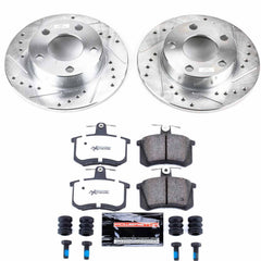 Power Stop K584-26 Z26 Street Warrior 1-Click Rear Brake Kit for 1996-2001 Audi A4 product image