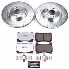 Power Stop K5843-26 Z26 Street Warrior 1-Click Front Brake Kit for 2009-2014 Hyundai Genesis product image