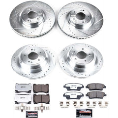 Power Stop K5845-26 Z26 Street Warrior 1-Click Front And Rear Brake Kit for 2010-2014 Hyundai Genesis product image