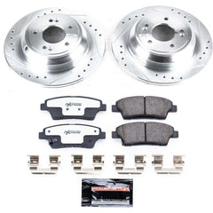 Power Stop K5848-26 Z26 Street Warrior 1-Click Rear Brake Kit for 2010-2020 Genesis G80 product image