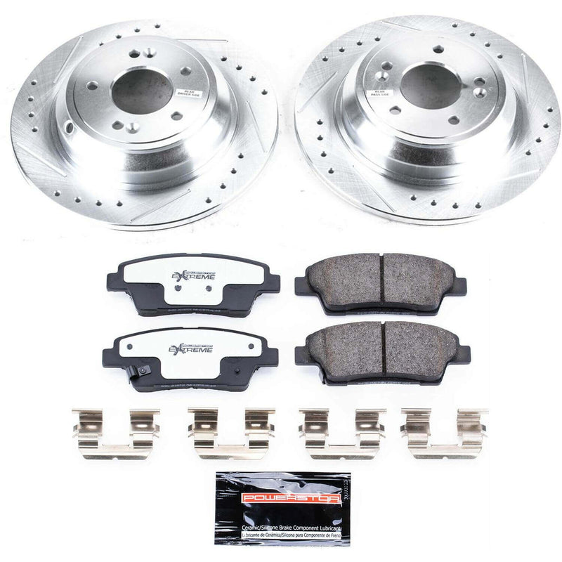 Power Stop K5848-26 Z26 Street Warrior 1-Click Rear Brake Kit for 2010-2020 Genesis G80 product image