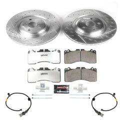 Power Stop K5849-26 Front Z26 Street Warrior 1-Click Pad And Rotor Kit for 2010-2012 Lexus LS460 L Rear Wheel Drive product image