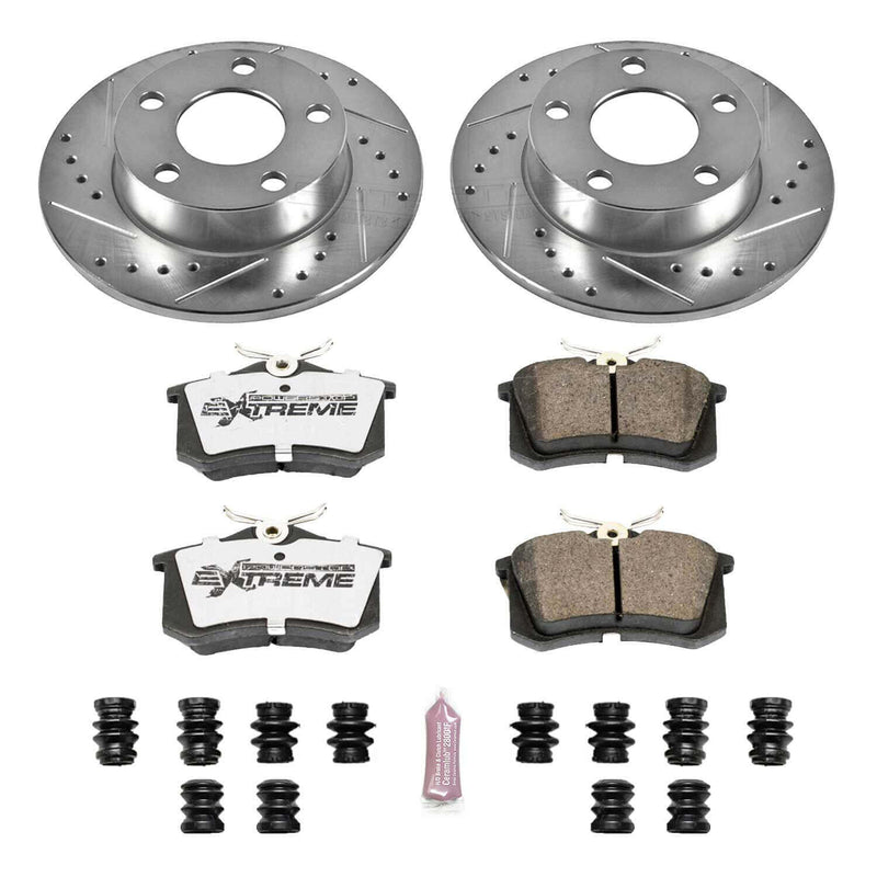 Power Stop K585-26 Z26 Extreme Street Warrior 1-Click Brake Kit (Rear) for 1999-2005 Volkswagen Passat - product image