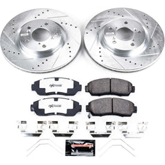 Power Stop K5857-26 Z26 Street Warrior 1-Click Front Brake Kit for 2011-2014 Honda Odyssey product image