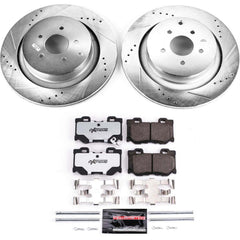 Power Stop K5861-26 Z26 Street Warrior 1-Click Rear Brake Kit for 2009-2024 INFINITI FX50 product image