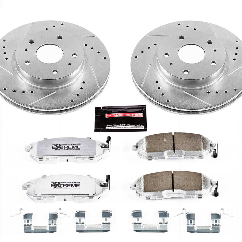 Power Stop K5887-26 Z26 Street Warrior 1-Click Drilled And Slotted Front Brake Kit for 2007-2013 Suzuki SX4 product image