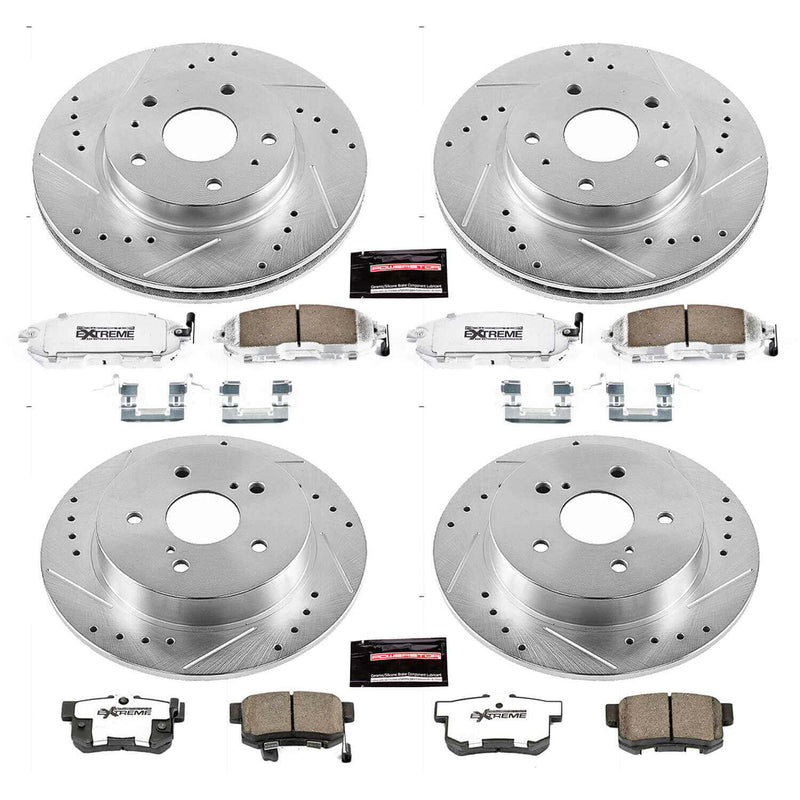Power Stop K5888-26 - Z26 Street Warrior 1-Click Front And Rear Brake Kit vehicle fitment brake part