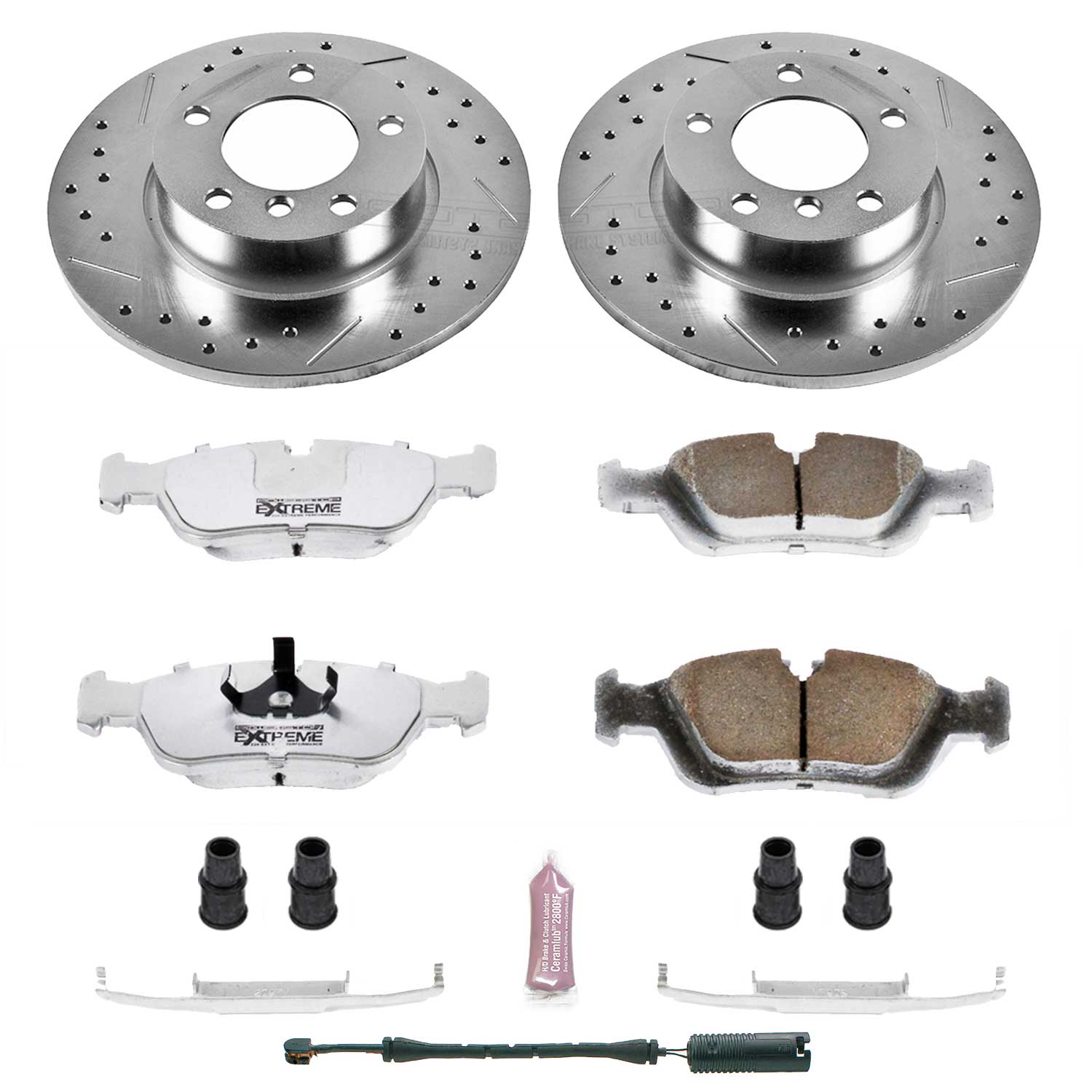 Power Stop K590-26 Z26 Extreme Street Warrior 1-Click Brake Kit (Front) for 1995-1999 BMW 318TI product image