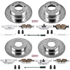 Power Stop K591-26 Z26 Extreme Street Warrior 1-Click Brake Kit (Front And Rear) for 1995-1999 BMW 318TI product image