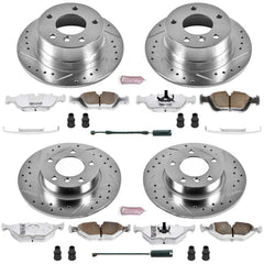 Power Stop K592-26 Z26 Extreme Street Warrior 1-Click Brake Kit (Front And Rear) for 1996-1998 BMW Z3 product image