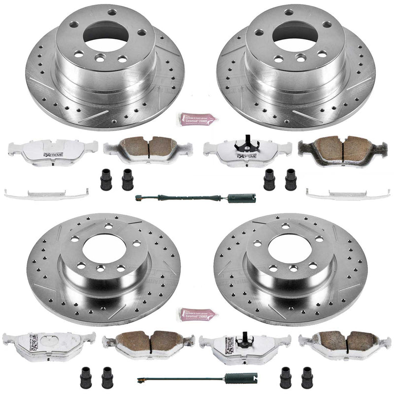 Power Stop K592-26 Z26 Extreme Street Warrior 1-Click Brake Kit (Front And Rear) for 1996-1998 BMW Z3 product image