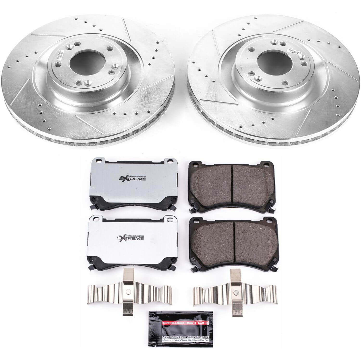 Power Stop K5928-26 Z26 Street Warrior 1-Click Front Brake Kit for 2011-2014 Hyundai Equus product image