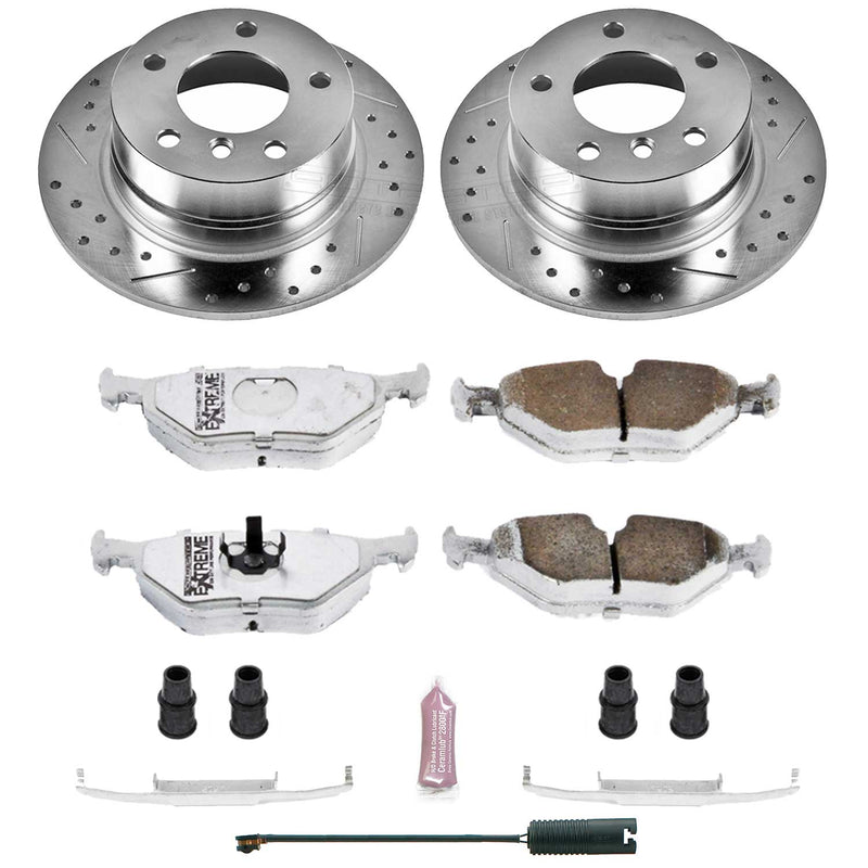 Power Stop K593-26 Z26 Extreme Street Warrior 1-Click Brake Kit (Rear) for 1995-1999 BMW 318TI product image