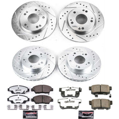 Power Stop K5936-26 Z26 Street Warrior 1-Click Front And Rear Brake Kit for 2011-2015 Honda Cr-Z product image