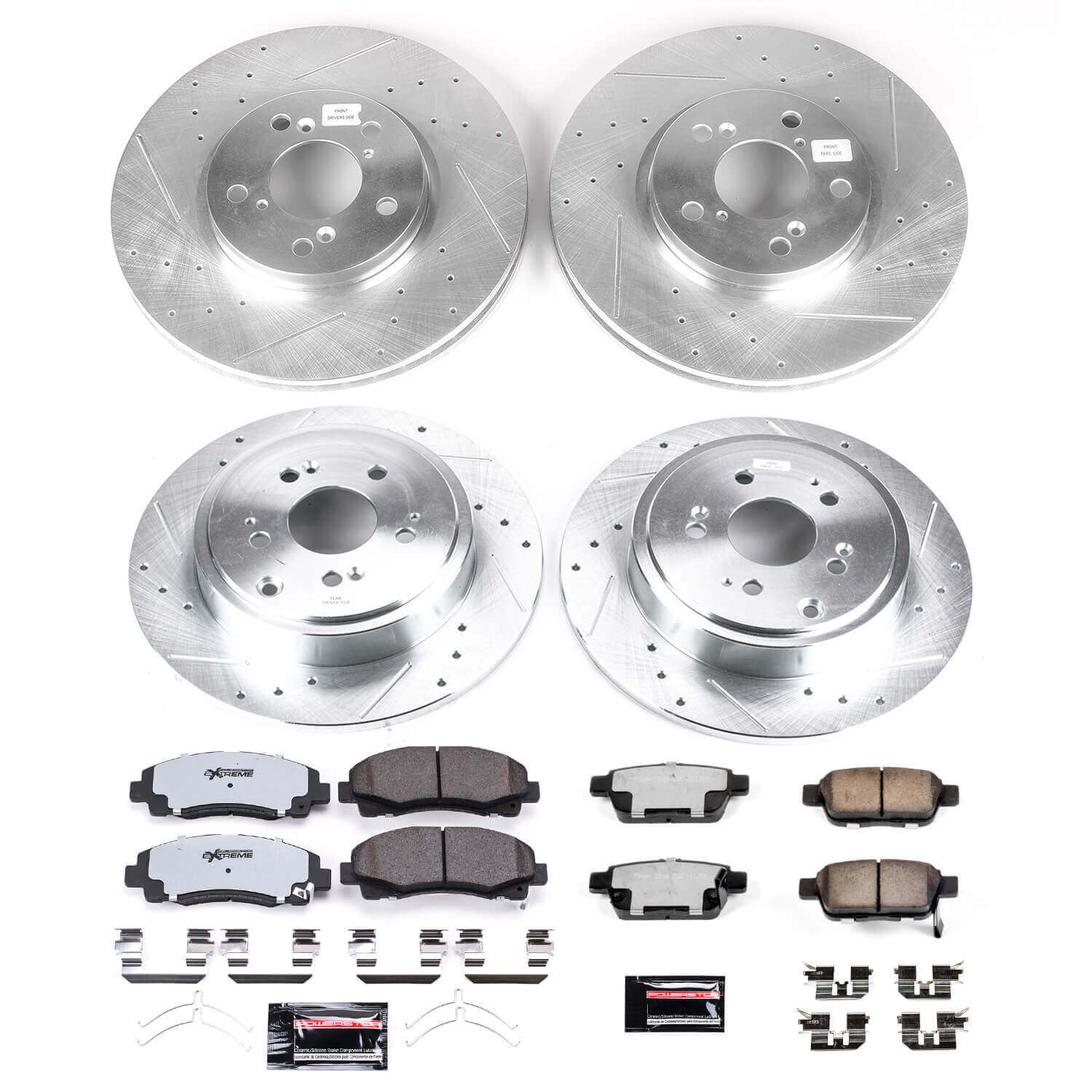 Power Stop K5940-36 Z36 Severe-Duty Truck And Tow 1-Click Front And Rear Brake Kit for 2012-2014 Honda Ridgeline product image