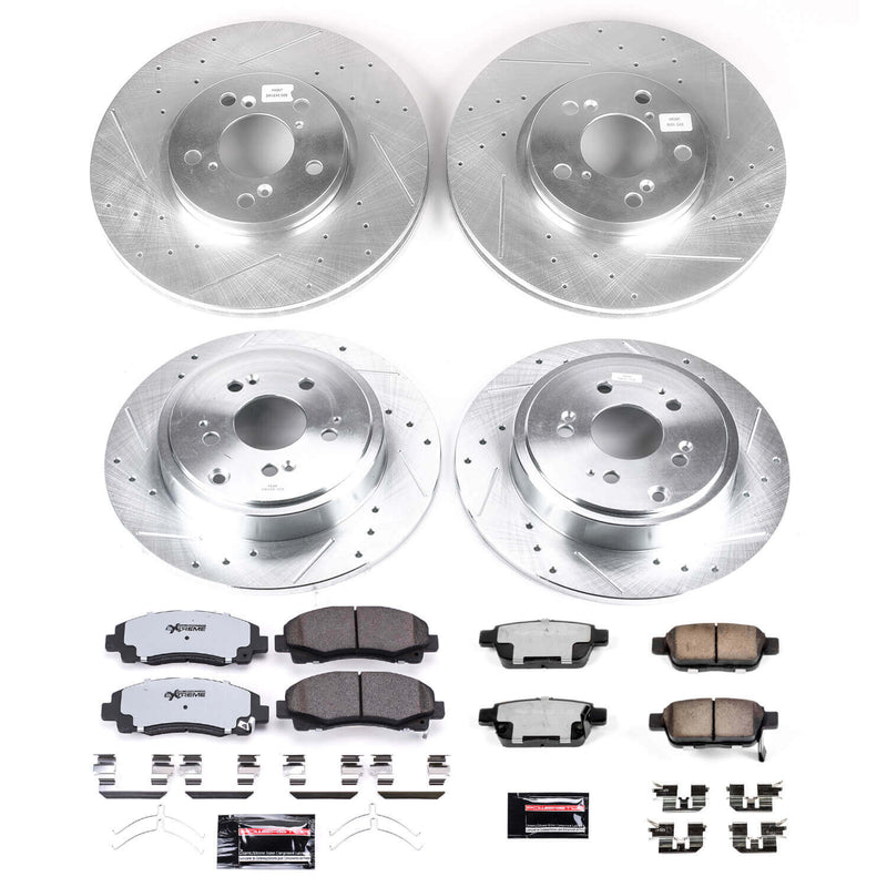 Power Stop K5940-36 Z36 Severe-Duty Truck And Tow 1-Click Front And Rear Brake Kit for 2012-2014 Honda Ridgeline product image
