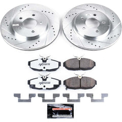 Power Stop K5941-26 Z26 Street Warrior 1-Click Rear Brake Kit for 2012 Ford Mustang Shelby GT500 product image