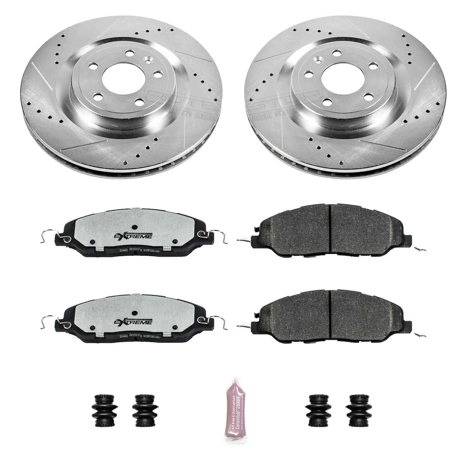 Power Stop K5944-26 Z26 Extreme Street Warrior 1-Click Brake Kit (Front) for 2011-2014 Ford Mustang product image