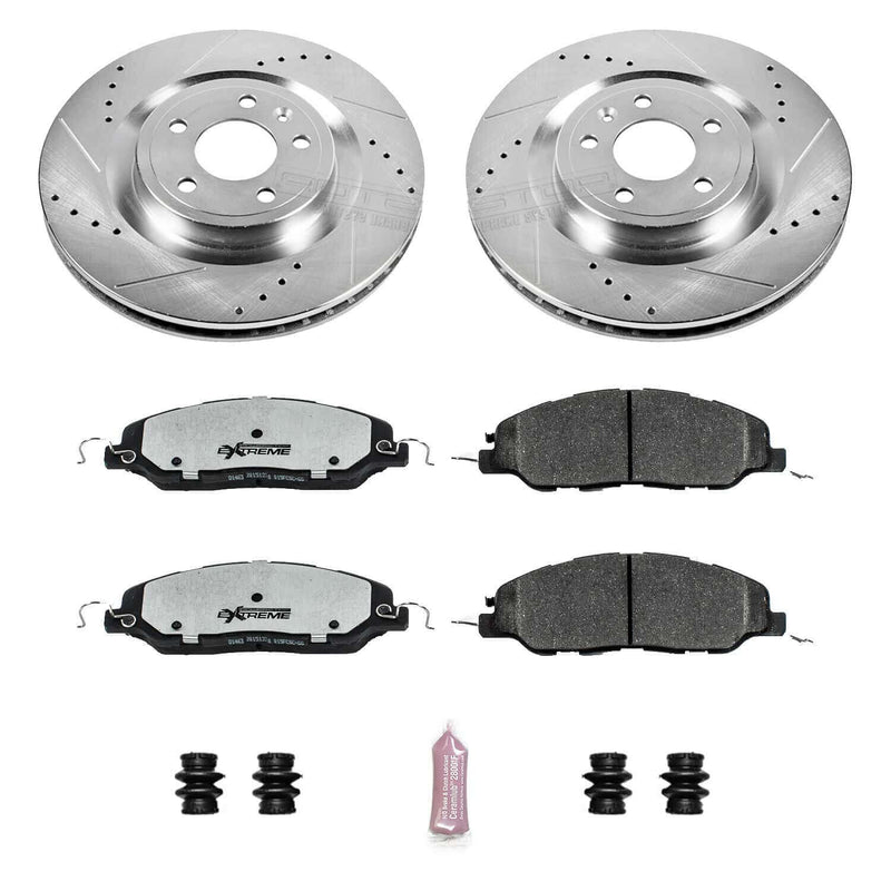 Power Stop K5944-26 Z26 Extreme Street Warrior 1-Click Brake Kit (Front) for 2011-2014 Ford Mustang product image