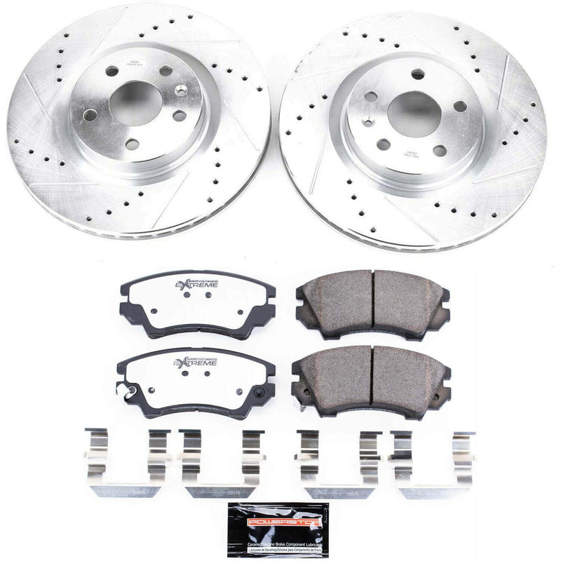 Power Stop K5948-26 Z26 Street Warrior 1-Click Front Brake Kit for 2011-2017 Chevrolet Caprice product image
