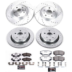 Power Stop K5949-26 Z26 Street Warrior 1-Click Front And Rear Brake Kit for 2011-2017 Chevrolet Caprice product image