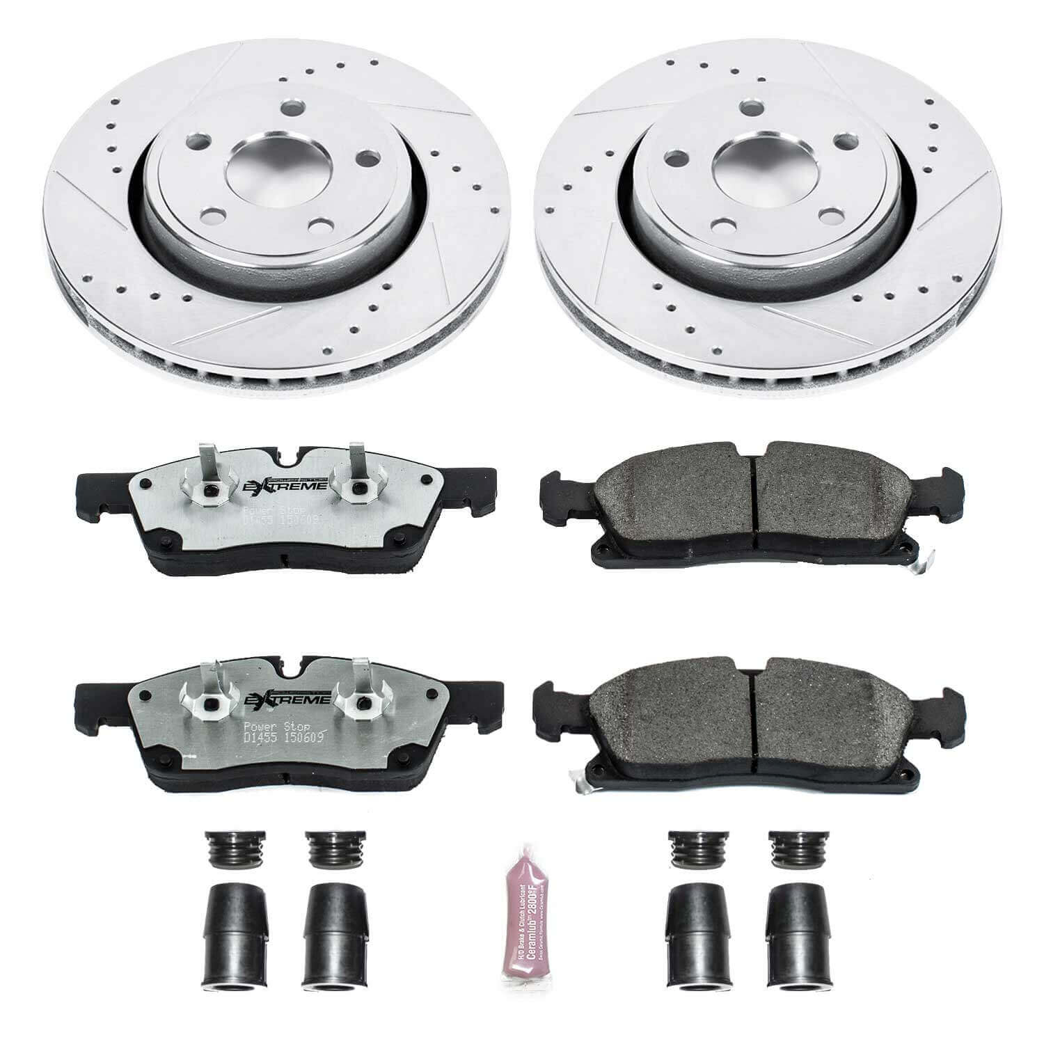 Power Stop K5951-26 Z26 Extreme Street Warrior 1-Click Brake Kit (Front) for 2011-2020 Dodge Durango product image