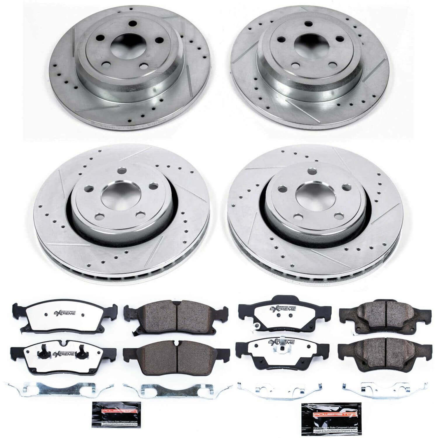 Power Stop K5952-36 Z36 Severe-Duty Truck And Tow 1-Click Front And Rear Brake Kit for 2011-2017 Dodge Durango product image