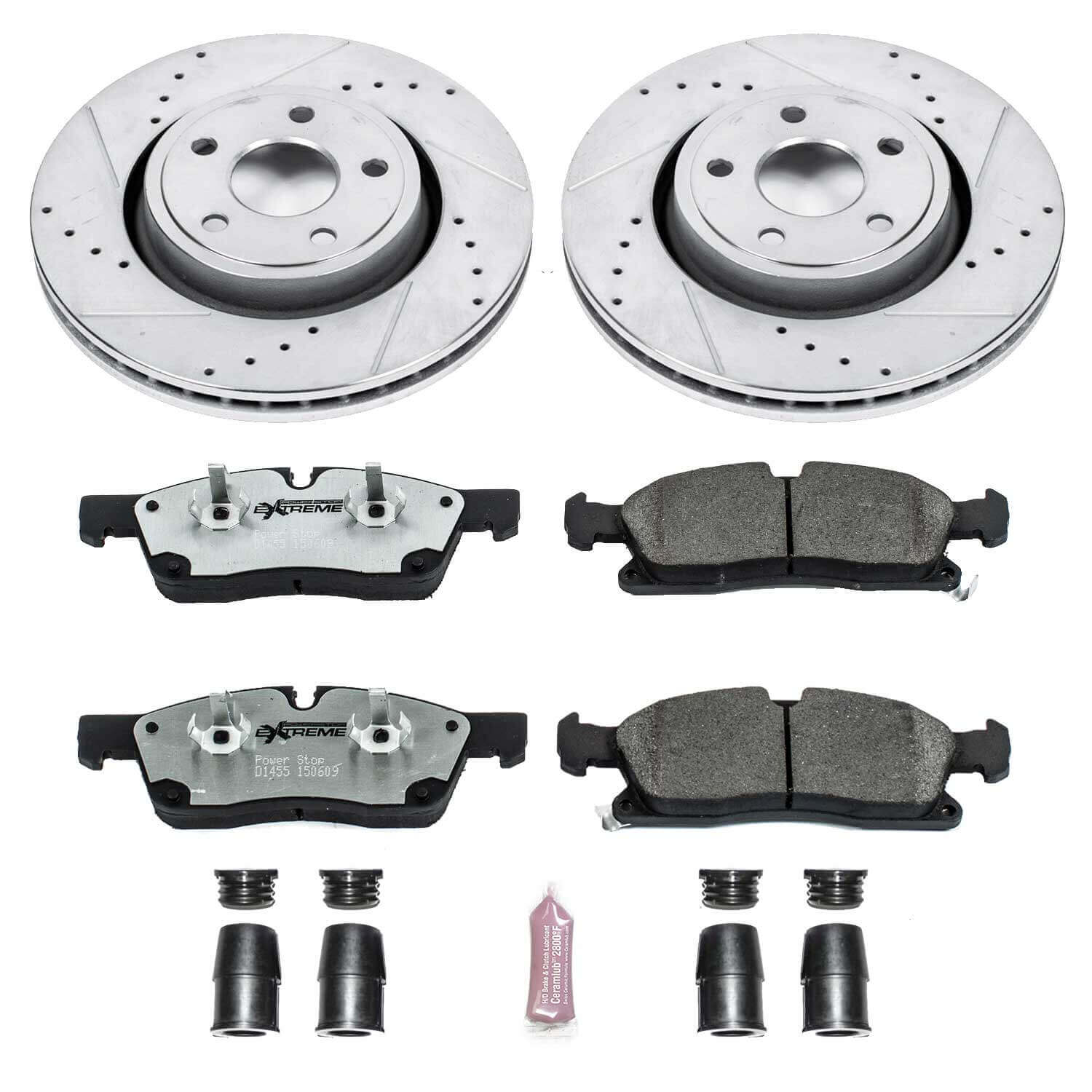 Power Stop K5954-26 Z26 Extreme Street Warrior 1-Click Brake Kit (Front) for 2011-2020 Dodge Durango product image