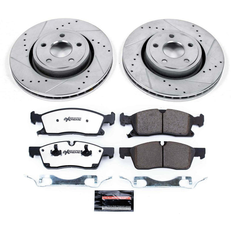 Power Stop K5954-36 Z36 Severe-Duty Truck And Tow 1-Click Front Brake Kit for 2011-2017 Dodge Durango product image