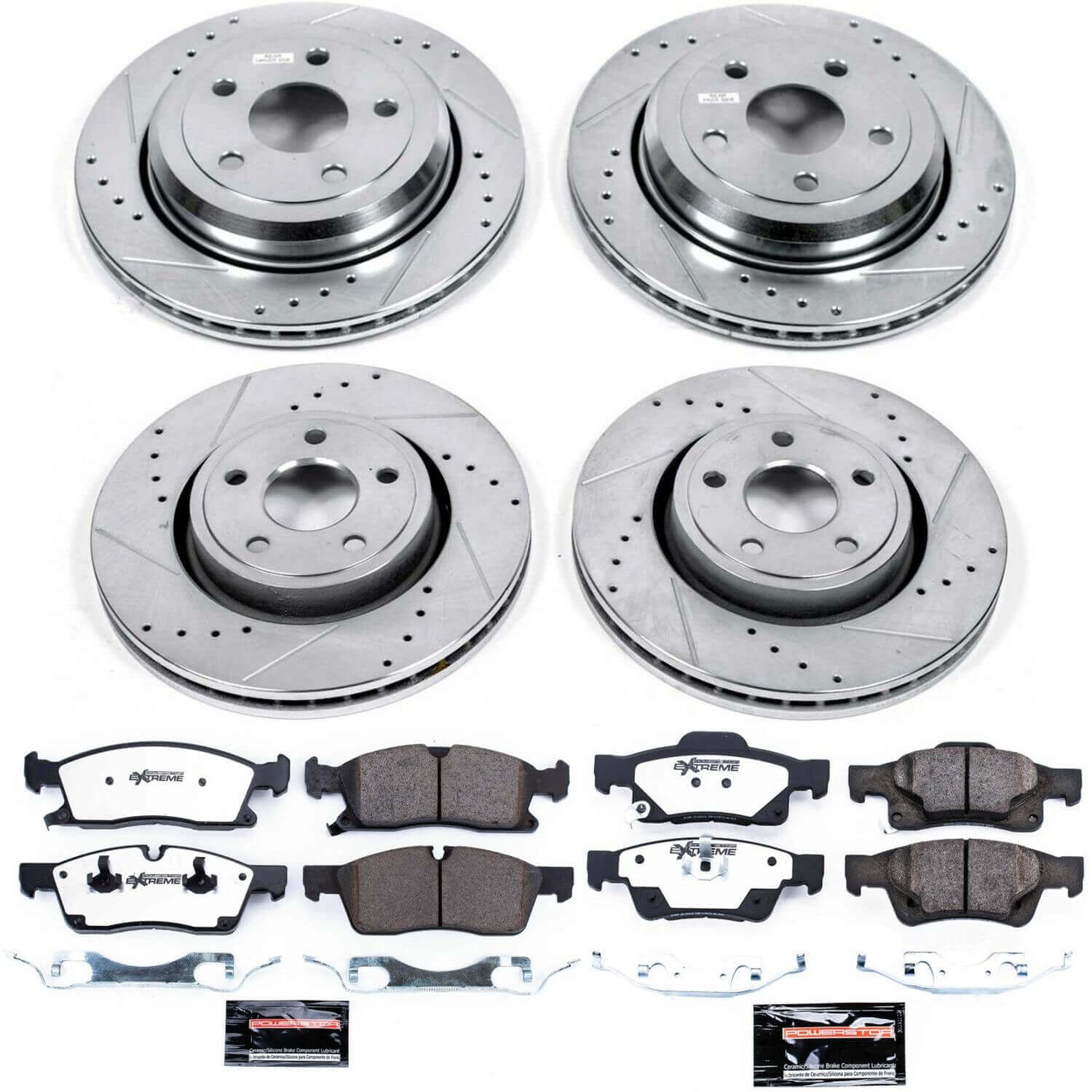 Power Stop K5955-36 Z36 Severe-Duty Truck And Tow 1-Click Front And Rear Brake Kit for 2011-2017 Dodge Durango product image