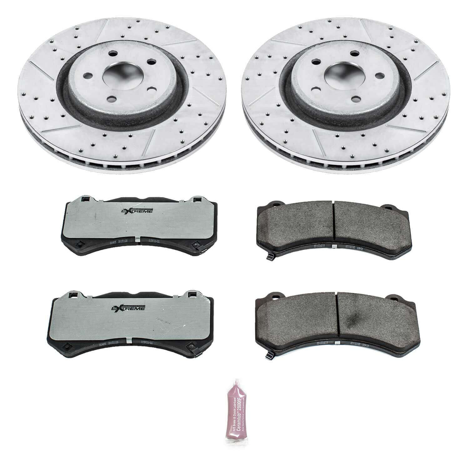Power Stop K5957-26 Z26 Extreme Street Warrior 1-Click Brake Kit (Front) for 2012-2020 Dodge Durango SRT product image
