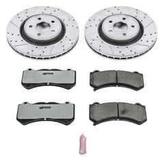 Power Stop K5957-26 Z26 Extreme Street Warrior 1-Click Brake Kit (Front) for 2012-2020 Dodge Durango SRT product image