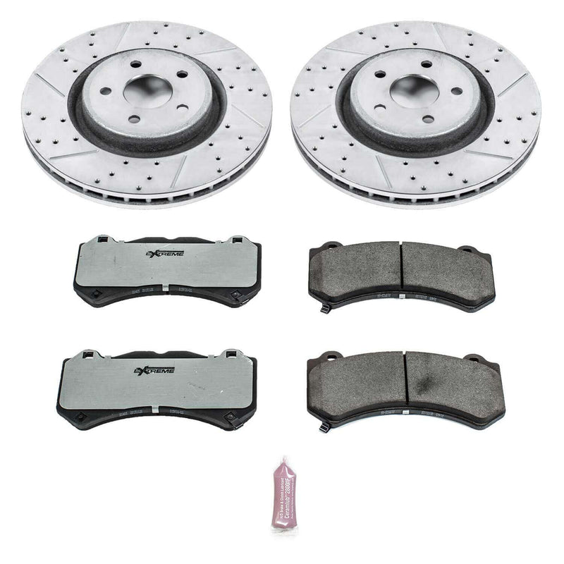 Power Stop K5957-26 Z26 Extreme Street Warrior 1-Click Brake Kit (Front) for 2012-2020 Dodge Durango SRT product image