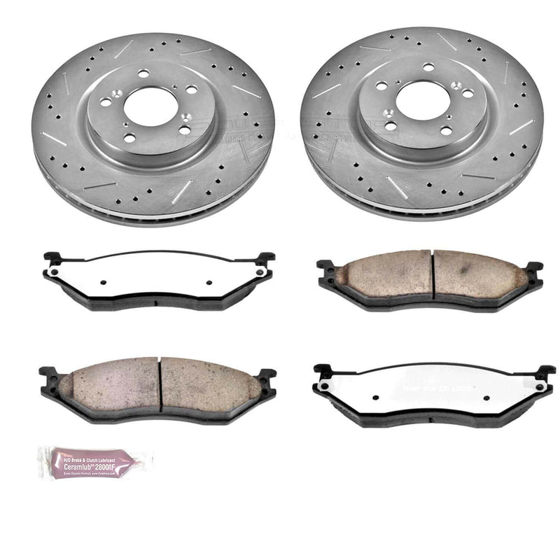 Power Stop K5964-36 Z36 Severe-Duty Truck And Tow 1-Click Brake Kit (Front) for 2005-2016 Ford F-450 Super Duty product image