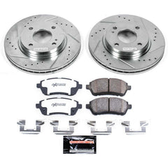 Power Stop K5969-26 Z26 Street Warrior 1-Click Front Brake Kit for 2011-2019 Ford Fiesta product image