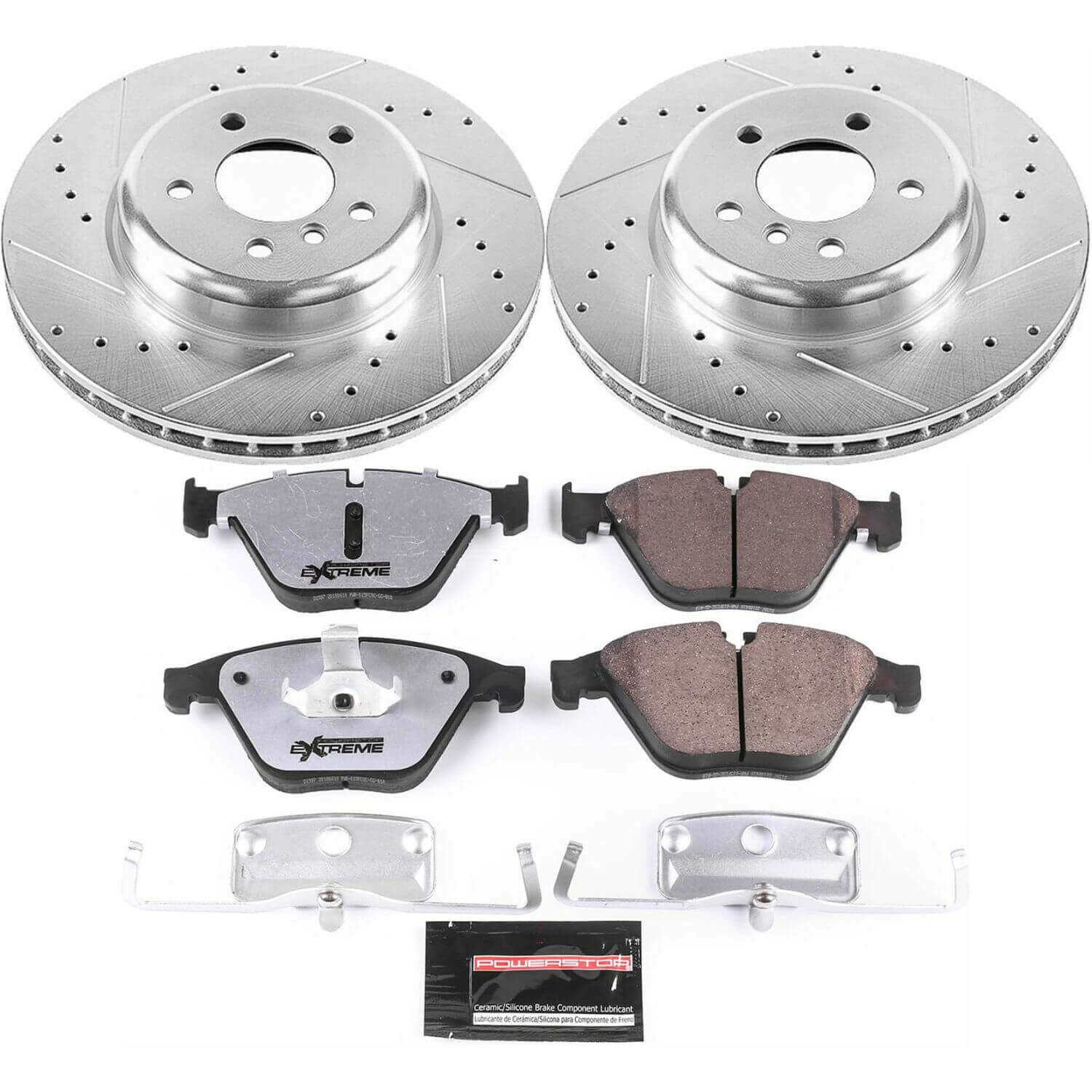 Power Stop K6020-26 Z26 Street Warrior 1-Click Front Brake Kit for 2014-2016 BMW 535D product image