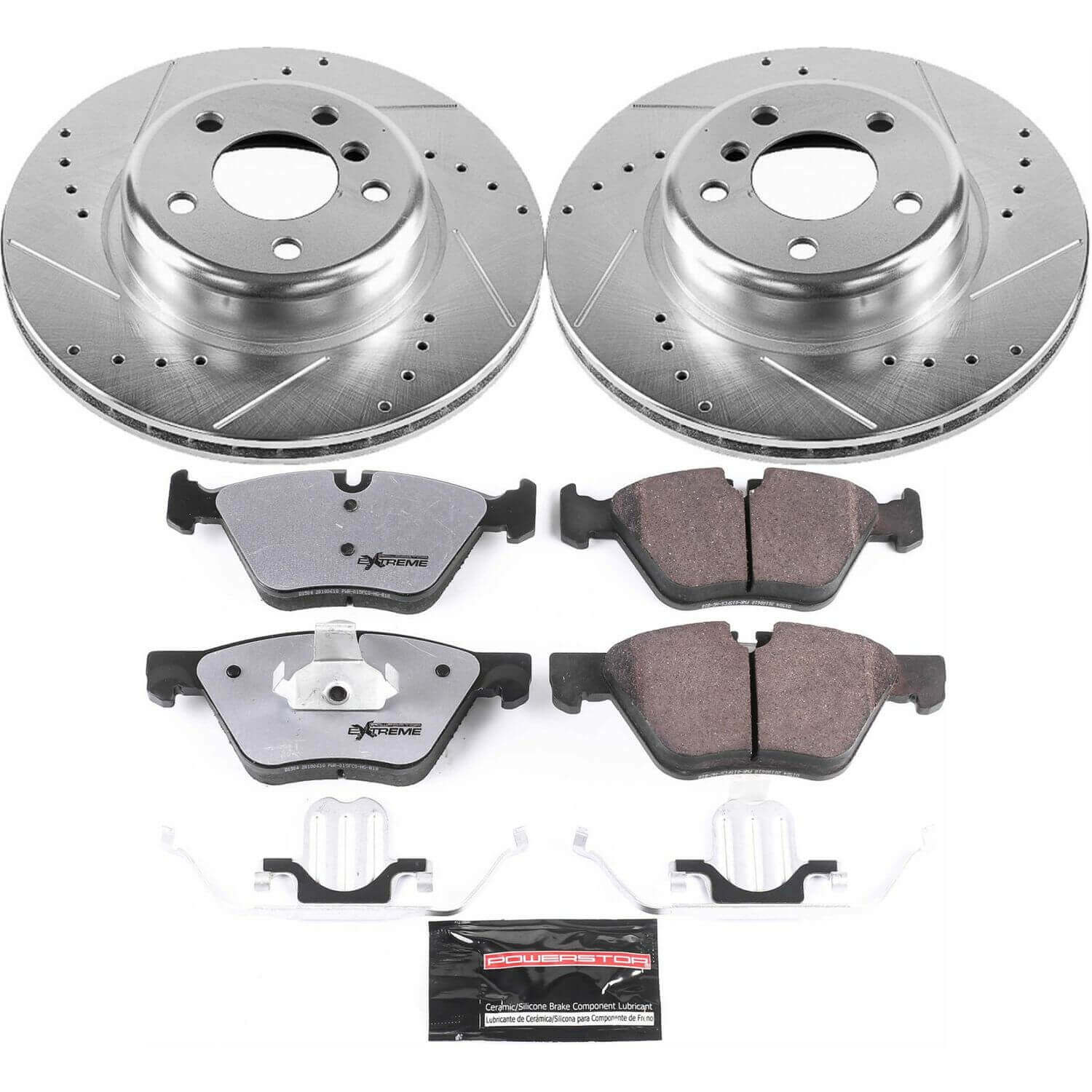 Power Stop K6032-26 Z26 Street Warrior 1-Click Front Brake Kit for 2011-2016 BMW 528I product image