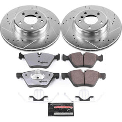 Power Stop K6032-26 Z26 Street Warrior 1-Click Front Brake Kit for 2011-2016 BMW 528I product image